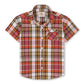 Stylish Maroon Check Shirt