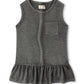 Girl's Grey Frill Top