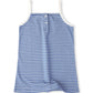 Blue & White Yarn-dyed Frock