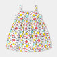 White Rotery Jersey Frock