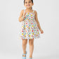 White Rotery Jersey Frock