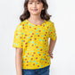 Yellow Floral Girls T-shirt