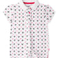 Girls White Flamingo Polo