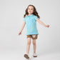Girls' Heart Printed Polo Shirt