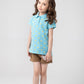 Girls' Heart Printed Polo Shirt