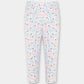 White Cloudy Jersey Leggings