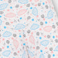 White Cloudy Jersey Leggings