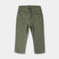 Boys Olive Slim Fit Pants