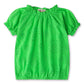 Green Cotton Chikan Top