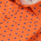 Orange Starburst Casual Shirt