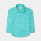 Sky Geometric Print Casual Shirt