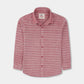 Boys Red Striped Chambrey Shirt