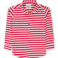 White & Red Stripe Casual Shirt