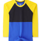 Yellow Colorblock Raglan Tee