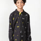 Black Skateboard Storm Polo