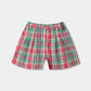 Pink Plaid Cotton Shorts