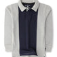 Classic Grey-Navy Blocked Polo