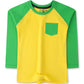 Yellow & Green Raglan T-Shirt