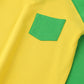 Yellow & Green Raglan T-Shirt