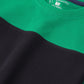 Green and Navy Colorblock Tee