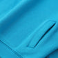 Girls Blue Mock Neck Half Zipper