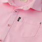 Boys Light Pink Chambray Casual Shirt