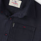 Classic Navy Chambray Button-Up Shirt