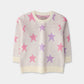 Girls Cream Starry Delight Sweater