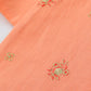 Peachy Bloom Khaddar Kurta Set - 2pc