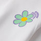 Girls' White Floral Fleece Sweatshirt