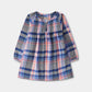 Blue Flannel Smocked Top