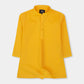 Boys Yellow Cotton Kurta