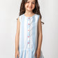 Sky Stripe Frill Dress