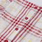 Maroon Ruffle Charm Plaid Top