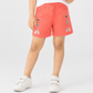 Coral Emboidered Twill Shorts