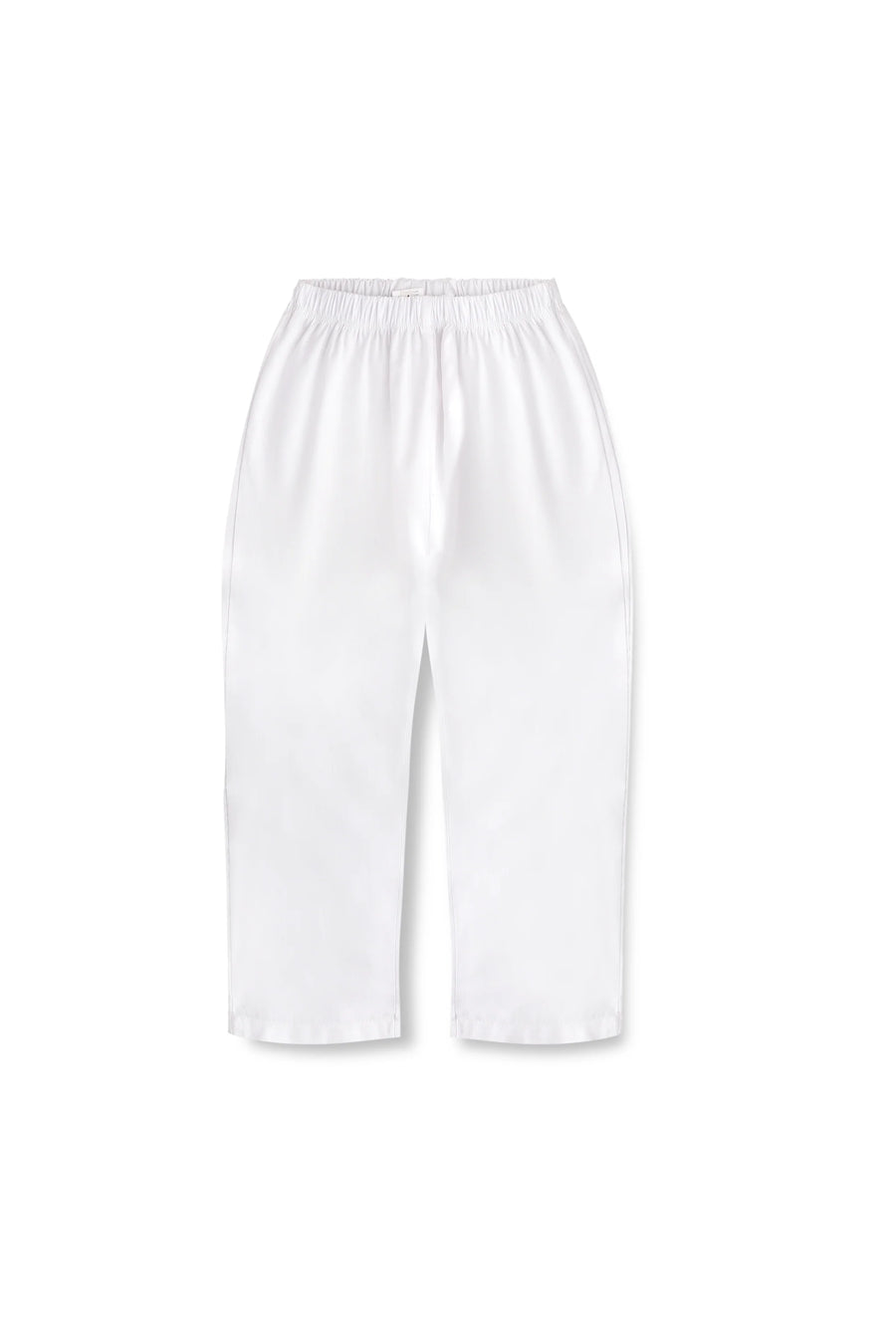 Boys White Cotton Trouser