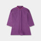 Boys Purple Cotton Kurta