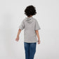 Boys Grey Relaxed Hooded T-shirt