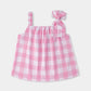 Pastel Pink Checkered Top