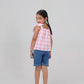 Pastel Pink Checkered Top