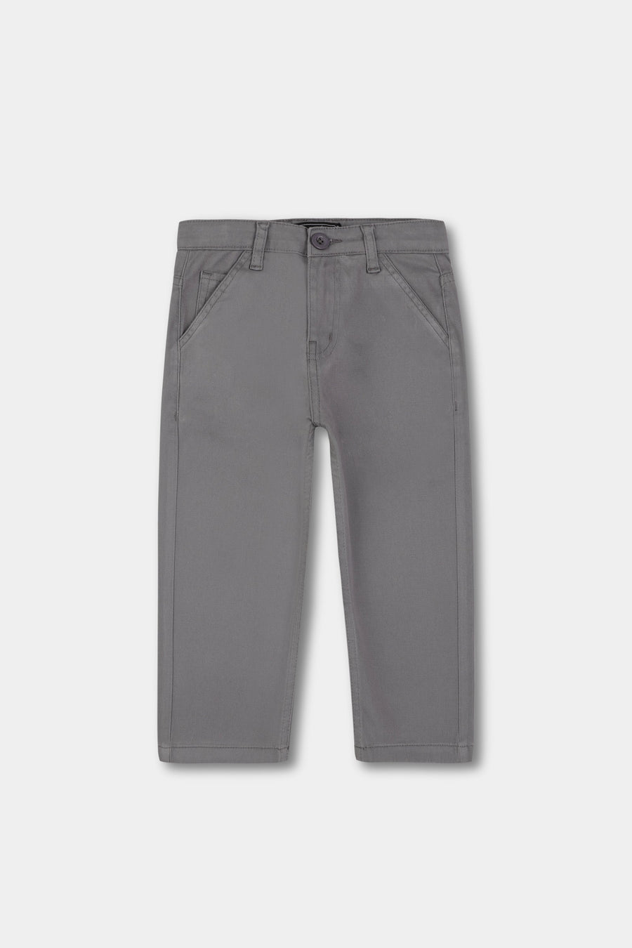 Boys Grey Twill Pants