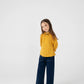 Daisy Yellow Flannel Raglan Top
