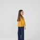 Daisy Yellow Flannel Raglan Top