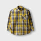 Boys Yellow Plaid Shirt