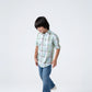 Grid Parade White Shirt