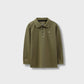 Olive Pique Polo