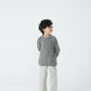 Boys Grey Grid Sweater