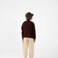 Boys Solid Brown Sweater