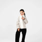 Girls Beige Tone Twill Jacket