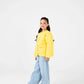 Girls Yellow Quilted Jacket